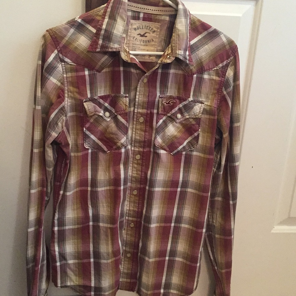 Hollister long-sleeve button down shirt.